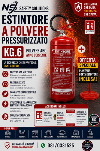 Estintore polvere 34a - kg,