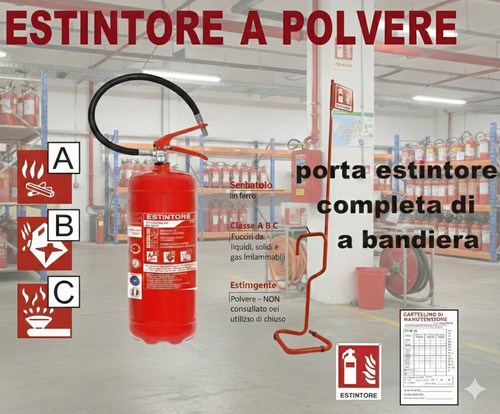 Estintore polvere 34a - kg,